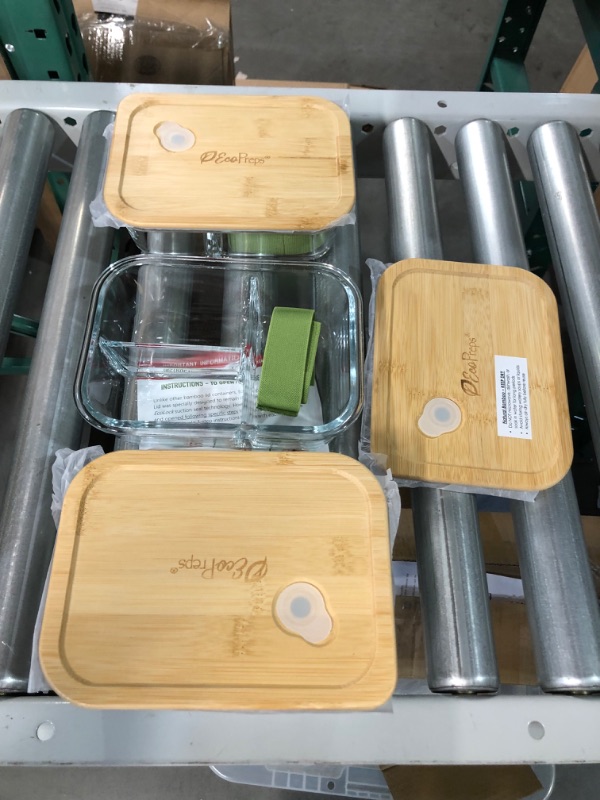 Photo 2 of [used] EcoPreps Glass Bento Box?3 Pack?36.0 ounces 