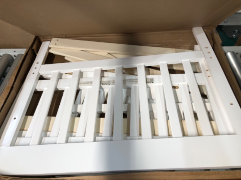 Photo 3 of [PARTS ONLY] White Wooden Crib