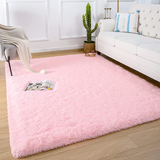 Photo 1 of [USED] Quenlife Soft Bedroom Rug - Pink