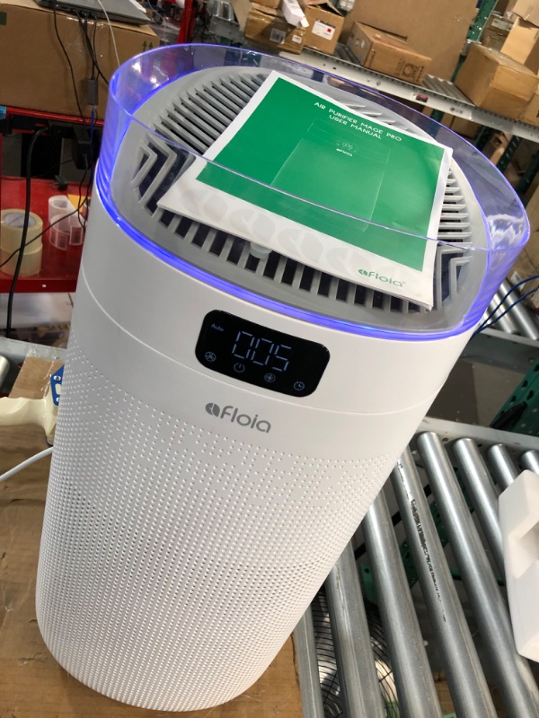 Photo 5 of **USED BUT APPEARS NEW** Afloia Air Purifier for Home large room, up to 1500 Sq Ft, H13 True HEPA Filter?4 Stage Filtration for Allergies Pets Odors Dust Pollen Smoke, Smart Air Cleaner WiFi Alexa Control , 2022 Upgrade Model 27*30*56cm