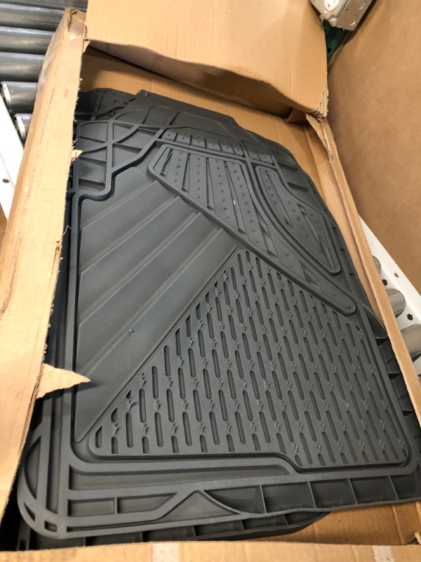 Photo 2 of Go Gear 11179001 Full Size Heavy Duty Gray Floor Mats (4 Piece Set) Full-Size, Set of 4 Gray