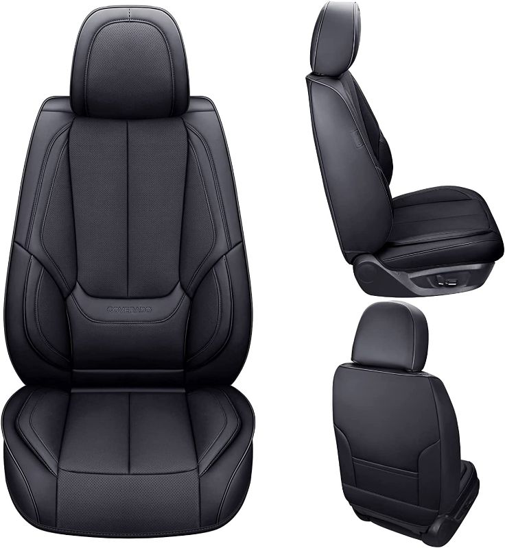 Photo 1 of Coverado Front Seat Covers 2 Pieces, Waterproof Nappa Leather 
