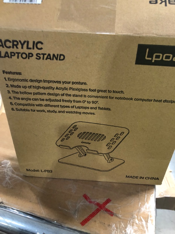 Photo 1 of Lpoake Acrylic Laptop Stand for Desk ***LOOKS BRAND NEW***