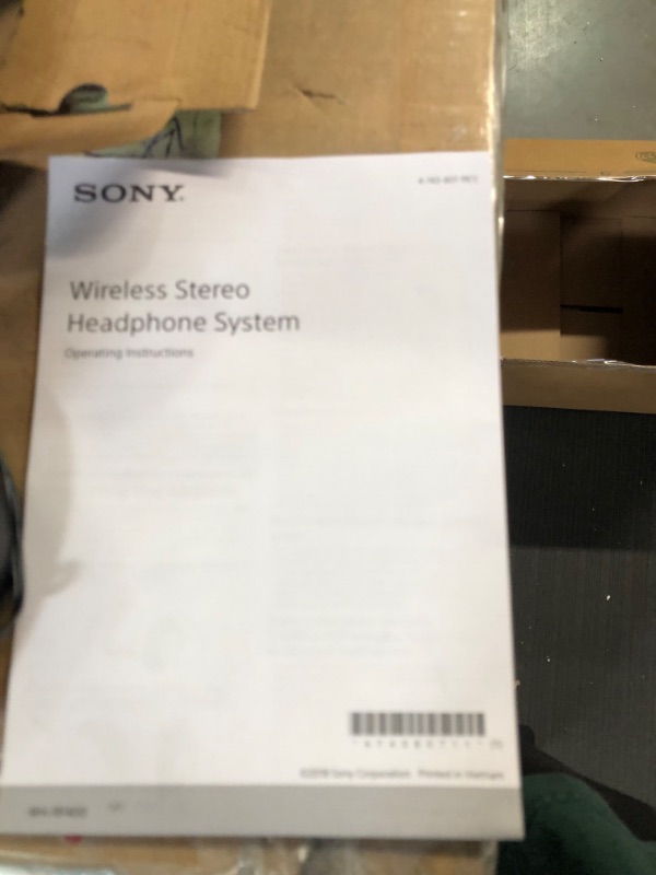 Photo 2 of Sony RF400 Wireless Home Theater Headphones for Watching TV ***NOT TESTED***
