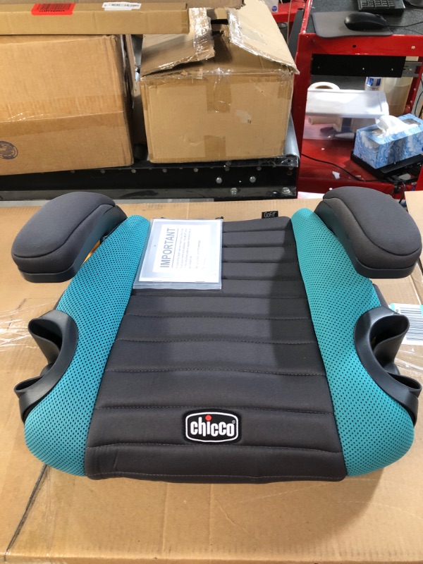 Photo 3 of Chicco GoFit Backless Booster Car Seat, Raindrop GoFit