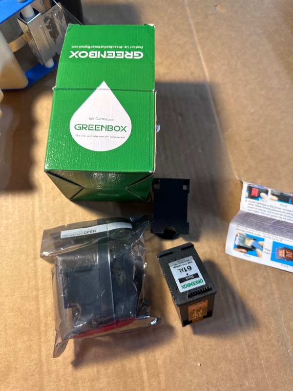 Photo 1 of Brand: GREENBOX
4.3 out of 5 stars 2,497 Reviews
GREENBOX Remanufactured 61 Black Ink Cartridge Replacement for HP 61XL 61 XL for HP Envy 4500 5530 5534 5535 Deskjet 1000 1056 1010 1510 1512 2540 3050 3050A Officejet 2620 Printer (2 Black)