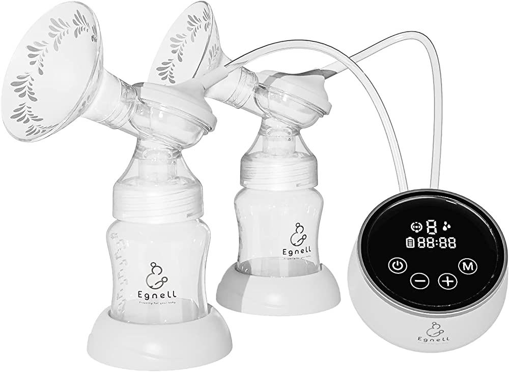 Photo 1 of **SEE NOTES**
EGNELL Double Electric Breast Pump with Milk Bags - Quiet and Portable with 6 Modes and 9 Levels of Suction - Touch Screen LED Display and USB Charger