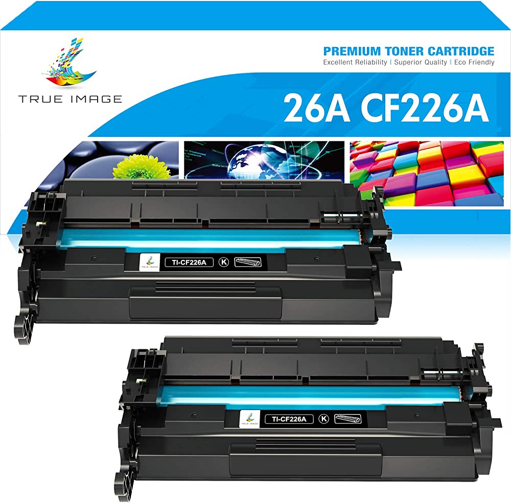 Photo 1 of Visit the TRUE IMAGE Store
4.5 out of 5 stars 1,293 Reviews
TRUE IMAGE Compatible Toner Cartridge Replacement for HP 26A CF226A 26X CF226X Laserjet Pro M402n M402dn M426 M402d M402dw Laser Jet MFP M426fdw M426fdn M402 M426dw Printer Ink (Black, 2-Pack)