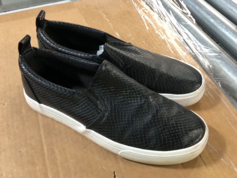 Photo 4 of Adokoo Slip On Shoes Leather Sneaker Black, Size 9w