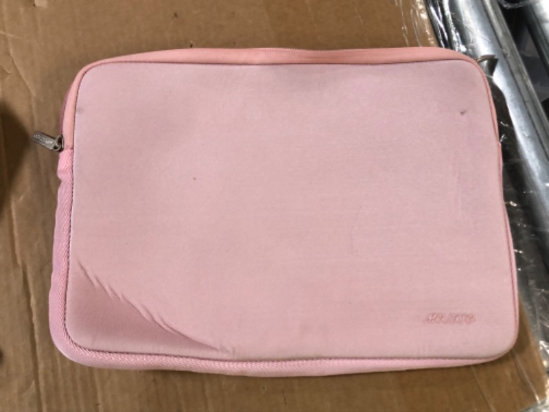 Photo 2 of MOSISO Laptop Sleeve, Compatible with 13.3" inch Laptops or Smaller, Baby Pink