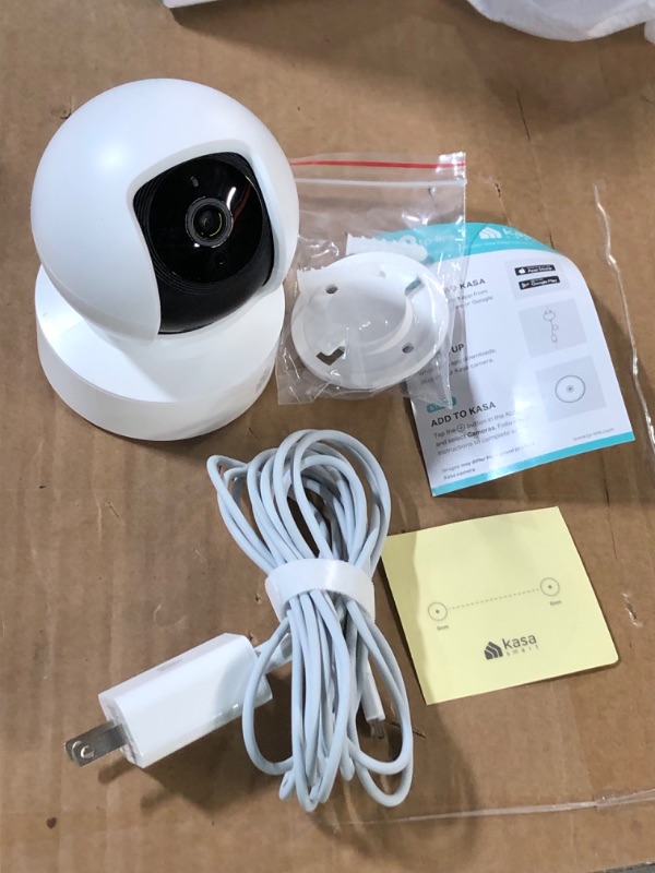 Photo 3 of Kasa Smart 2K Security Camera, Pan Tilt, 4MP HD, with Motion Detection, Two-Way Audio, Night Vision, Cloud & SD Card Storage, Works with Alexa & Google Home