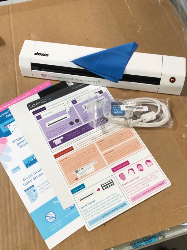 Photo 2 of Doxie Go SE Wi-Fi - Wireless Document & Photo Scanner with Portable Scanning, Unlimited Searchable Documents & Seamless Software for Mac, PC, & iOS Battery Sheetfed + Wi-Fi