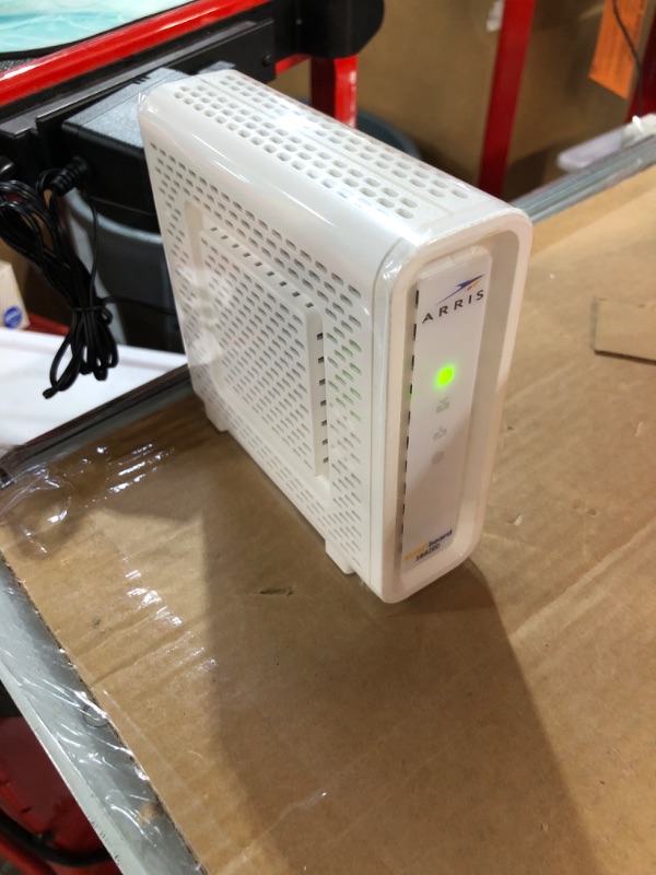 Photo 2 of ARRIS SURFboard SB8200 DOCSIS 3.1 Cable Modem | Approved for Comcast Xfinity, Cox, Charter Spectrum, & more | Two 1 Gbps Ports | 1 Gbps Max Internet Speeds | 4 OFDM Channels | 2 Year Warranty SB8200 Gigabit Modem