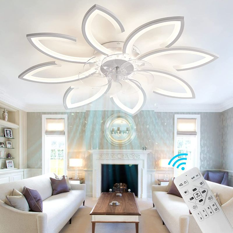 Photo 1 of 
35" Modern Ceiling Fan with Lights Remote Control