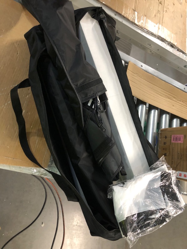 Photo 1 of RALENO Softbox Photography Lighting Kit 20"X28" Photography Continuous Lighting System Photo Studio Equipment with 2pcs E27 Socket 5500K Bulb Photo Model Portraits Shooting Box
