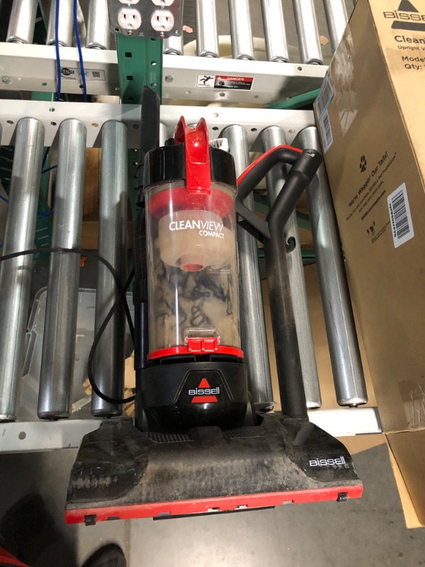 Photo 1 of **USED** BISSELL CleanView Compact Upright Vacuum black/red 