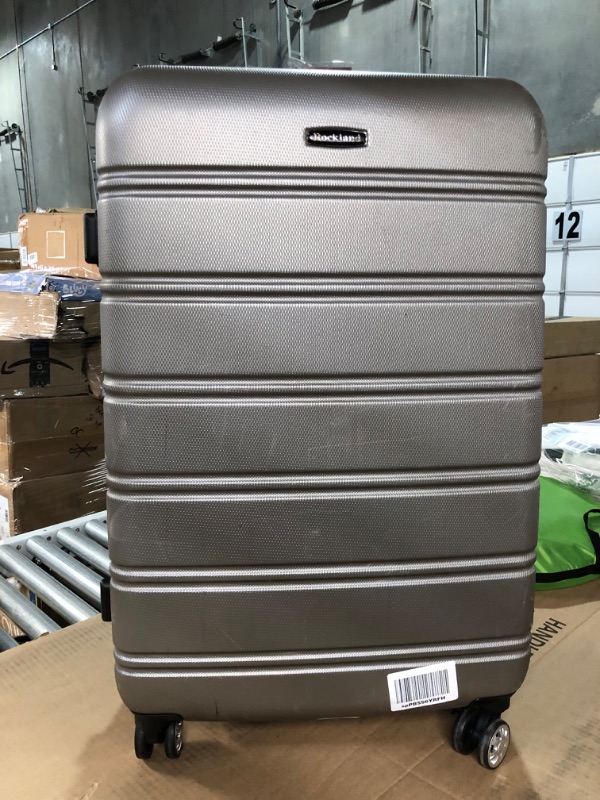 Photo 2 of **SEE NOTES**
Rockland Melbourne Hardside Expandable Spinner Wheel Luggage, Silver, 2-Piece Set (20/28)