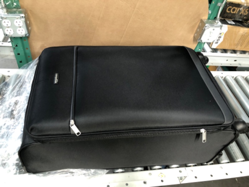 Photo 1 of Amazon Basics 30-Inch Black Softsided Check-in Trolley Black 30-inch Suitcase
