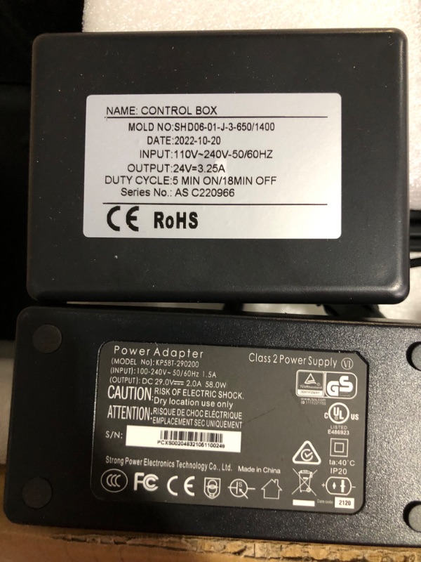 Photo 3 of ***CONTROL BOX IS BROKEN OFF THE BACK*** 
CO-Z Motorized TV Lift for 32" to 57" TVs up to 165 lb, 400x400 VESA with Remote Control and Memory Setting