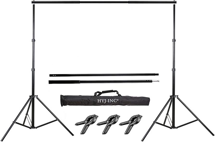 Photo 1 of 
Visit the HYJ-INC Store
4.5 out of 5 stars1,003 Reviews
HYJ-INC Photo Video Studio 10 Ft Adjustable Background Stand Backdrop Support System Kit with Photography Background Holder Carry Bag