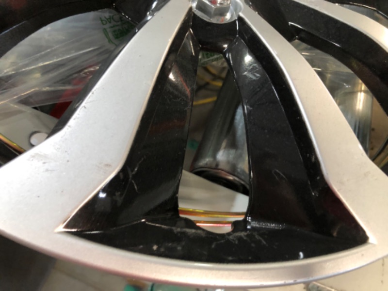 Photo 1 of CarXS Two-Tone Style Hubcaps 16" Wheel Covers, Black & Silver Model Cover,3 Pieces 