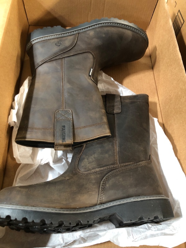 Photo 2 of [USED] WOLVERINE Men's Floorhand 10" Waterproof Steel-Toe Wellington Boot - Size 11.5
