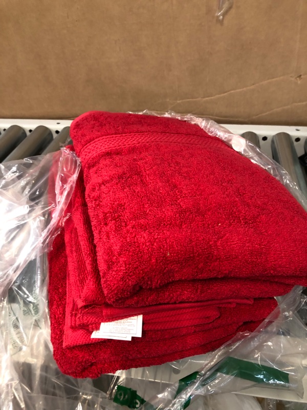 Photo 2 of [MISSING] Premium Red Bath Towel Set 