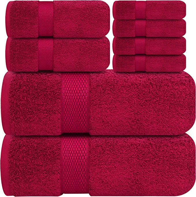 Photo 1 of [MISSING] Premium Red Bath Towel Set 