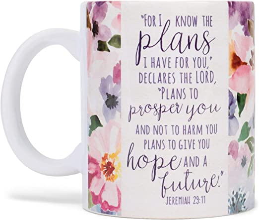 Photo 2 of [USED] Montana West Bible Cover Book + Jeremiah 29:11 Verse Floral Mug