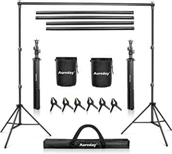 Photo 1 of [USED] Aureday Backdrop Stand, 7x10Ft Adjustable Photo Backdrop