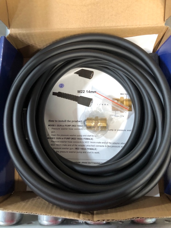 Photo 2 of [USED] Tool Daily High Pressure Washer Hose, 25 FT X 1/4 Inch
