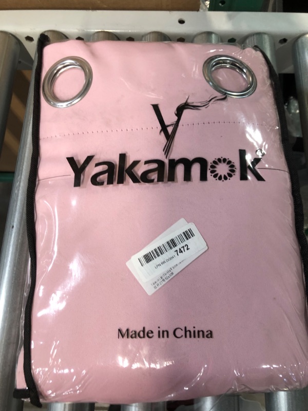 Photo 3 of [USED] Yakamok Light Blocking Window Blackout Curtains  52x108 Inch, Pink