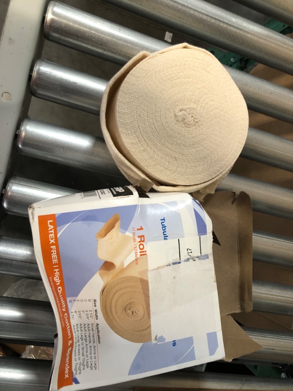 Photo 1 of [USED] KinGrip Tubular Elastic Support Bandages (3.5' x 10 Meter) + Trtl Neck Pillows Grey