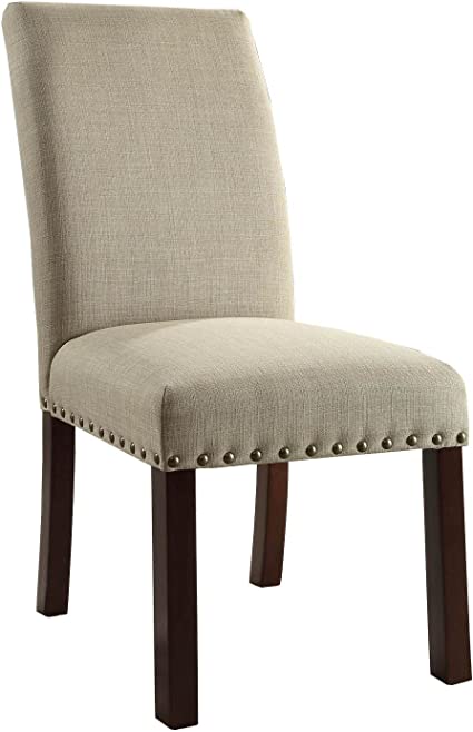 Photo 1 of [USED] Classic Upholstered Parsons Dining Chairs | Set of 2 