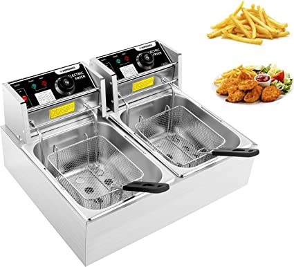 Photo 1 of [DAMAGE] Heavy Duty Double Deep Fryer