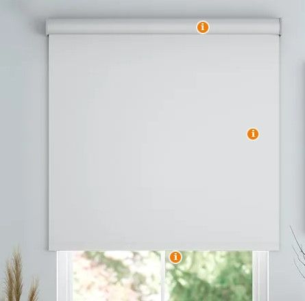 Photo 1 of **USED**Traditional Vinyl Blackout Roller Shades