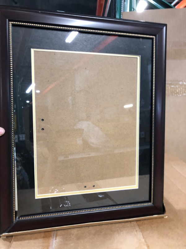 Photo 2 of **DAMAGED**
GraduationMall 8.5x11 Diploma Frame with Black Over Gold Mat or Display 11x14 Document Without Mat