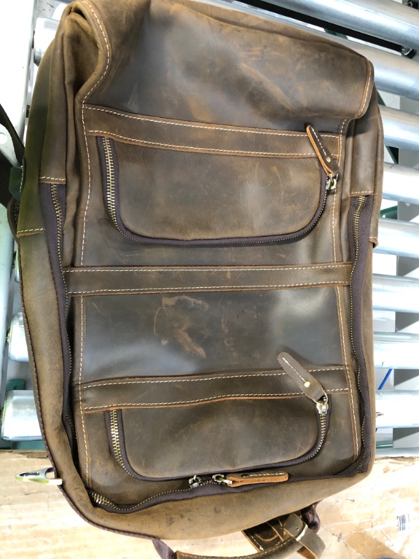 Photo 2 of POLARE ORIGINAL Polare Full Grain Leather 17.3‘’ Backpack Laptop Bag 