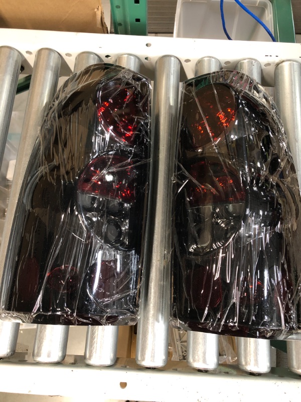 Photo 2 of CPW Tail Lights Compatible with [1999 - 2006 Chevrolet Silverado] [2007 Classic Body] [1999-2003 GMC Sierra] Tail lights (Black Smoke)