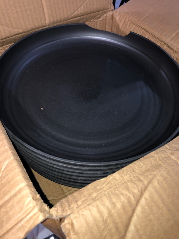 Photo 3 of **DAMAGED PLATE**
BLACK, Wheat Straw Dinnerware Set