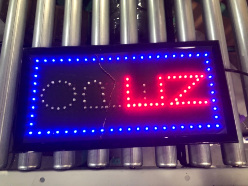 Photo 3 of LED NEON Sign Vertical Open, Two Modes Flashing & Steady Light