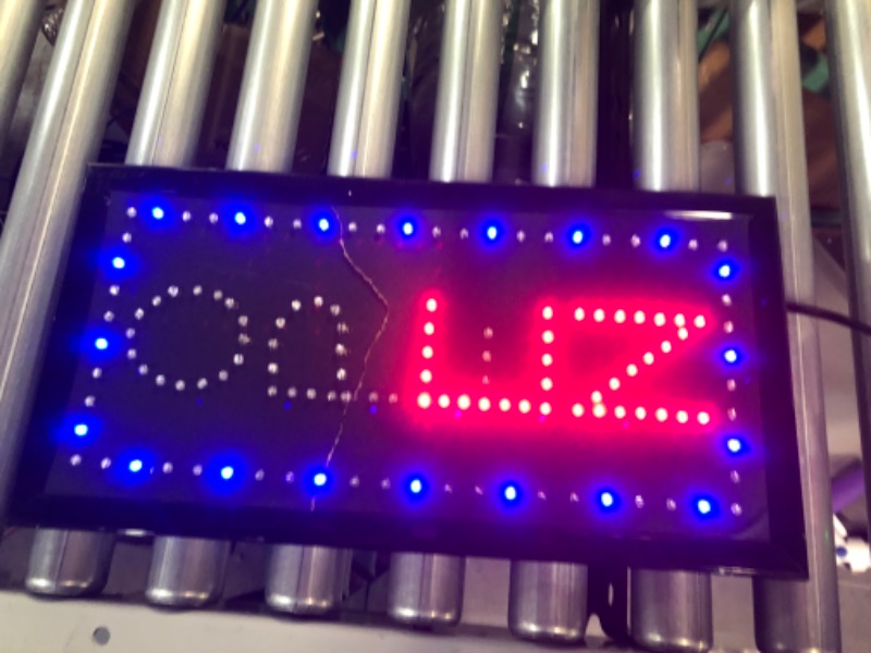 Photo 4 of LED NEON Sign Vertical Open, Two Modes Flashing & Steady Light