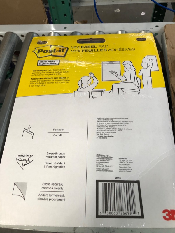 Photo 3 of Post-it Super Sticky Mini Meeting Chart 577SS, 38.1 cm x 45.7 cm, 20 Sheets/Pad