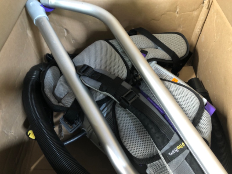 Photo 1 of ProTeam GoFit 3 Commercial Backpack Vacuum with Xover Multi-Surface Telescoping Wand Tool Kit, 3 qt, Corded