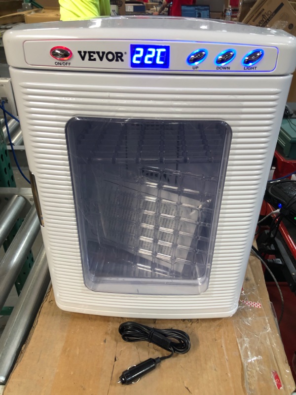 Photo 4 of **SEE NOTES** Happybuy White Reptile Incubator 25L Scientific Lab Incubator Digital Incubator Cooling and Heating 5-60°C Reptile Egg Incubator 12V/110V Work for Small Reptiles