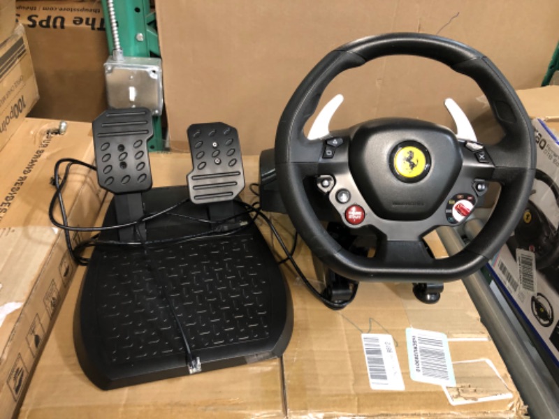 Photo 3 of **SEE NOTES**  Thrustmaster T80 Ferrari 488 GTB Edition Racing Wheel PS4