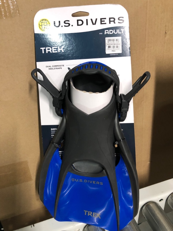 Photo 2 of **BRAND NEW**  US Divers Trek Travel Fin Blue MD