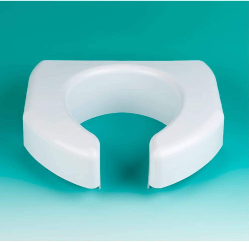 Photo 1 of **USED BUT APPEARS NEW** SP Ableware Basic Open-Front 3-Inch Elevated Toilet Seat for Standard/Elongated Toilets - White (725790000) Universal