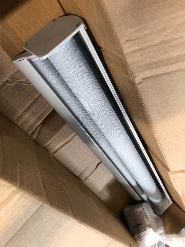 Photo 1 of **USED BUT APPEARS NEW** Pumkust Cordless Zebra Blinds for Windows (25" W×72" H,Gray) Day and Night Blinds Free-Stop Dual Layer Roller Windows Shades,Light Filtering Window with Mesh,for Home and Office,Easy to Install Gray W 25 in × H 72 in