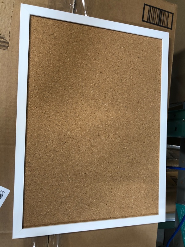 Photo 2 of 14.5x10.5 Cord Area Bulletin Board with White Edging